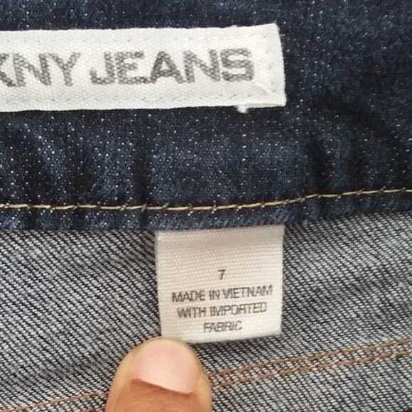 DKNY Women's Blue Dark Wash Skinny Jeans Size 7 - Picture 8 of 8